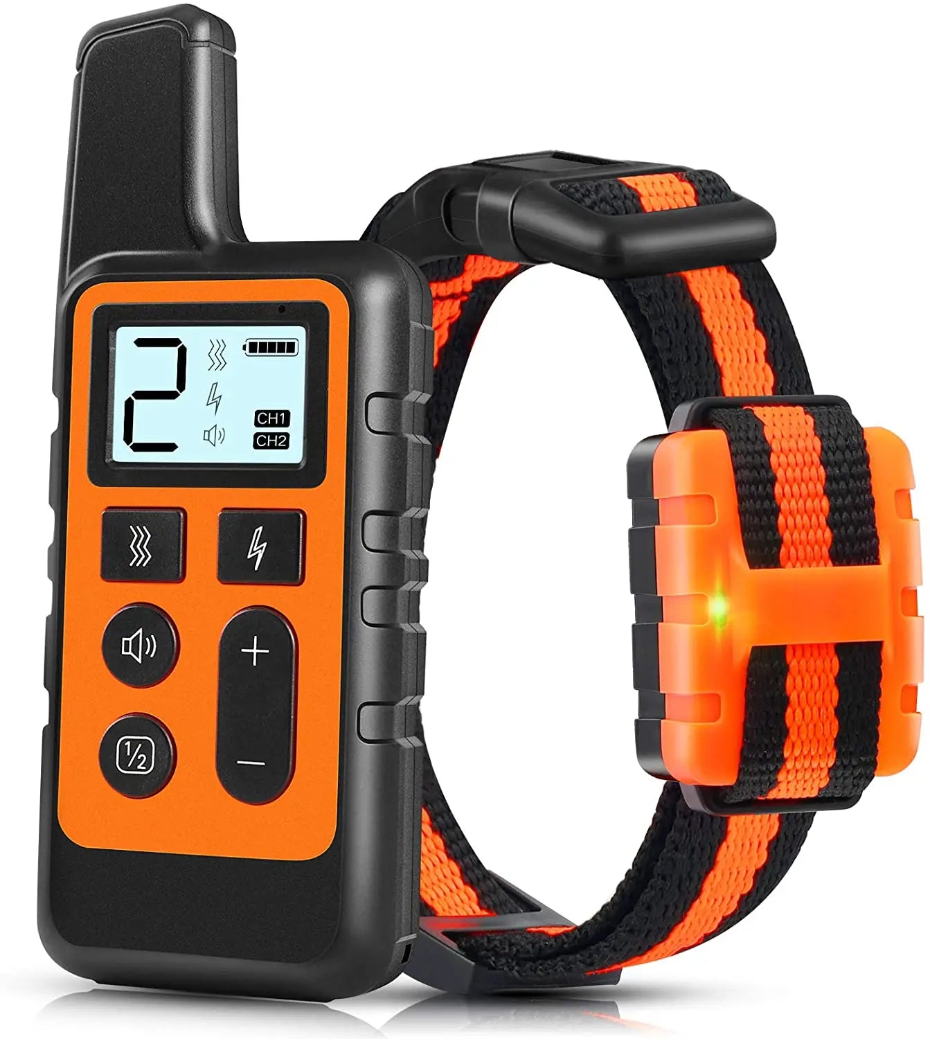 Waterproof Rechargeable Dog Training Collar with Remote | 3 Modes Beep Vibration Shock | 550 Yard Range