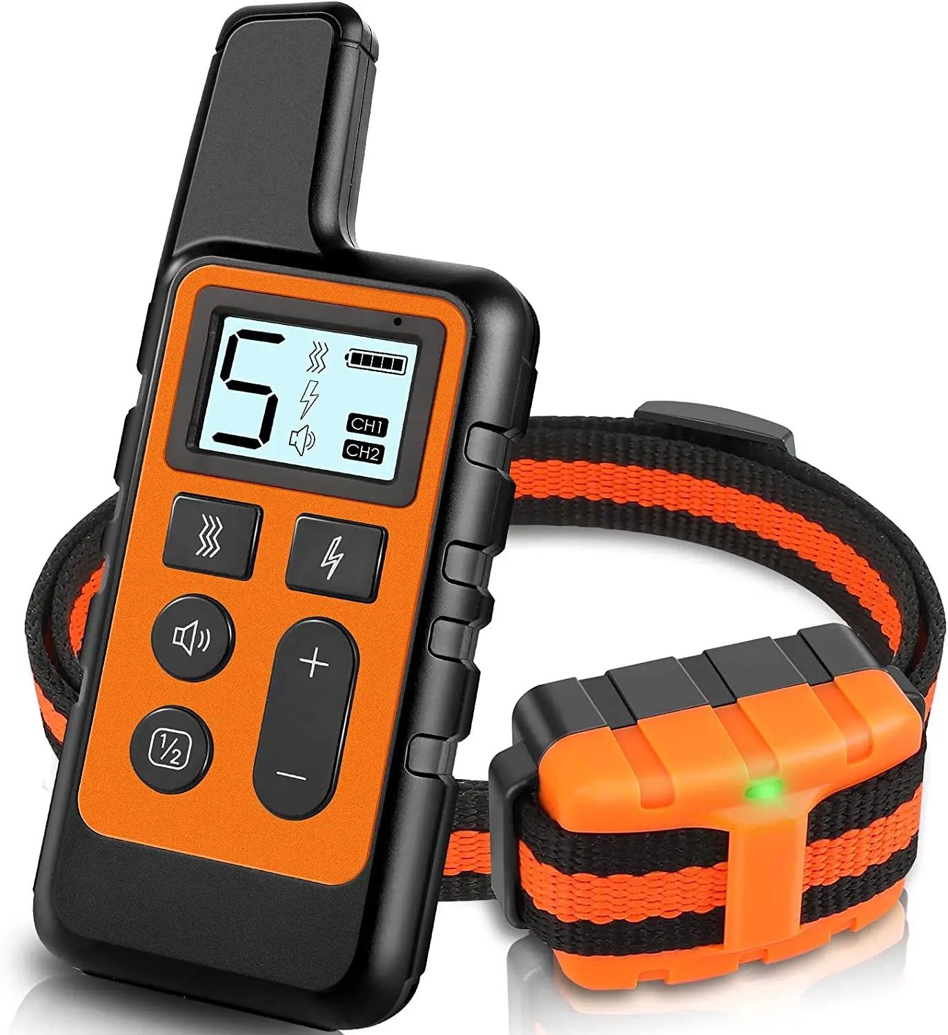 Waterproof Rechargeable Dog Training Collar with Remote | 3 Modes Beep Vibration Shock | 550 Yard Range