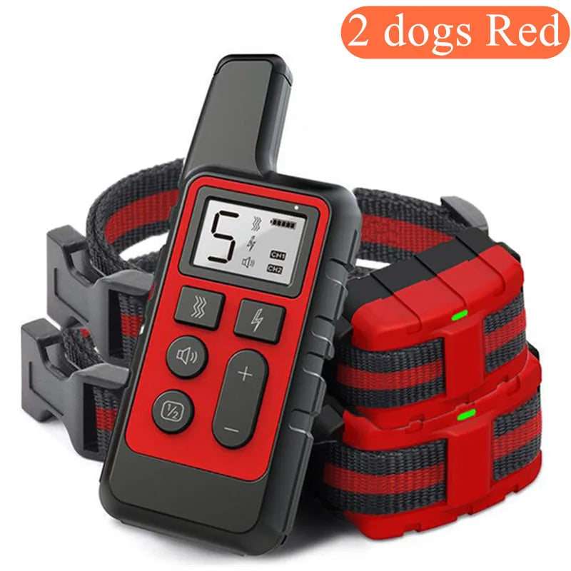Waterproof Rechargeable Dog Training Collar with Remote | 3 Modes Beep Vibration Shock | 550 Yard Range