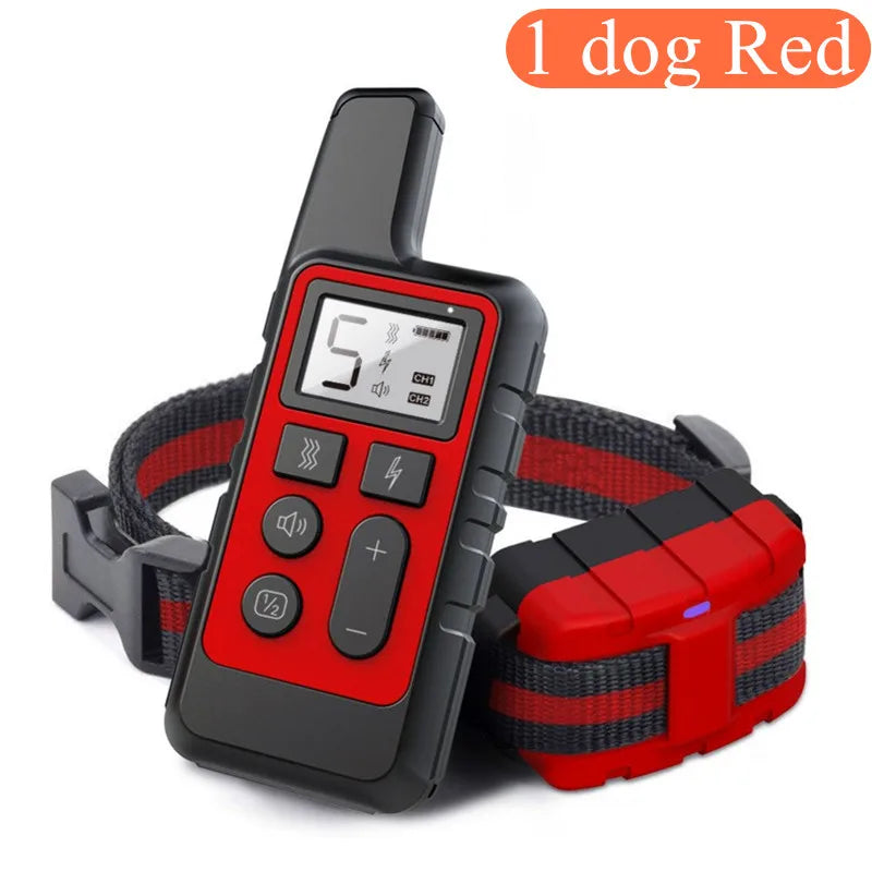 Waterproof Rechargeable Dog Training Collar with Remote | 3 Modes Beep Vibration Shock | 550 Yard Range
