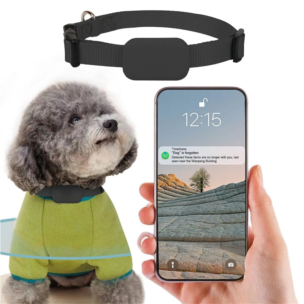 Apple Find My Pet GPS Tracker Collar for Dogs | Anti-Lost Smart Tracking Collar for iOS
