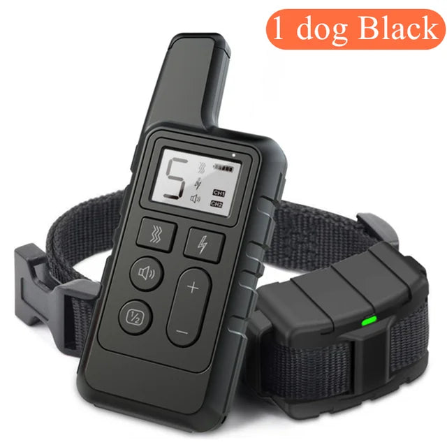 Waterproof Rechargeable Dog Training Collar with Remote | 3 Modes Beep Vibration Shock | 550 Yard Range