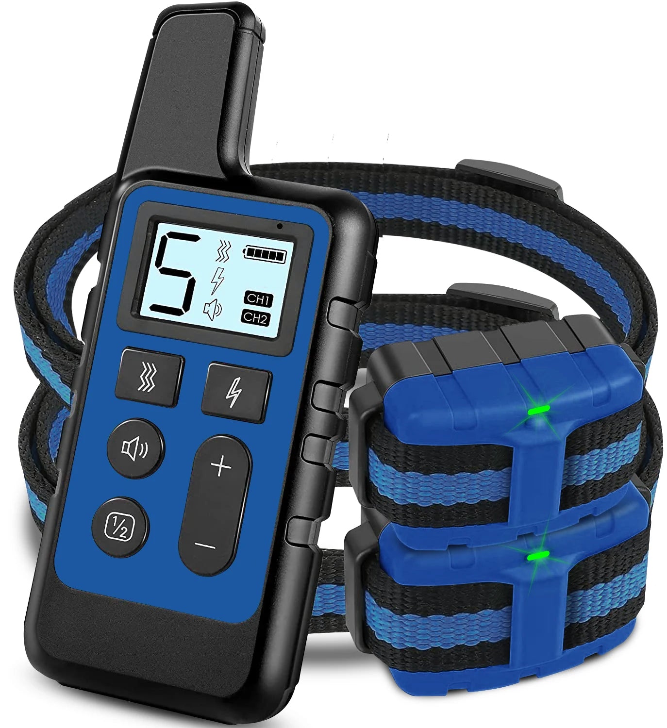 Waterproof Rechargeable Dog Training Collar with Remote | 3 Modes Beep Vibration Shock | 550 Yard Range