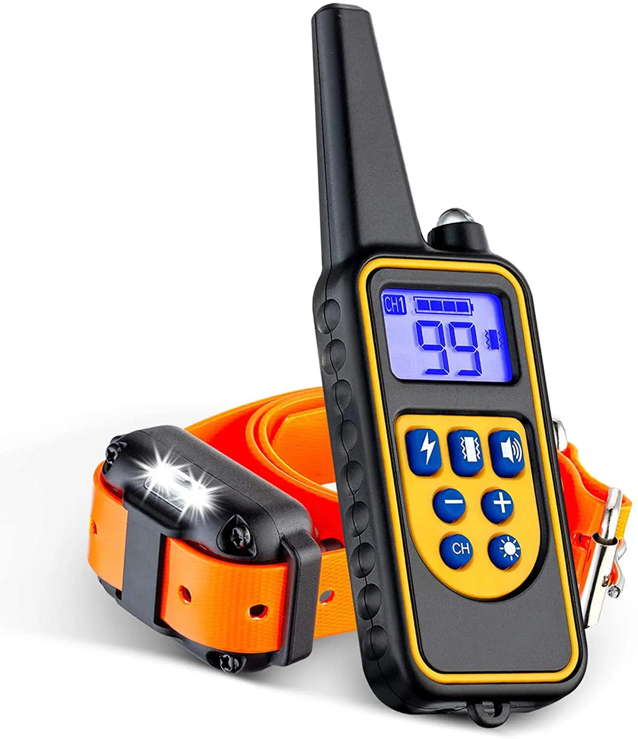 Electric Dog Training Collar | 2600 FT Remote | Shock Vibration Beep | 0-99 Levels | Waterproof | Multi-Dog