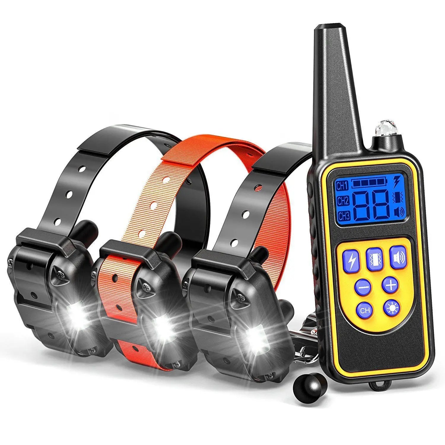 Electric Dog Training Collar | 2600 FT Remote | Shock Vibration Beep | 0-99 Levels | Waterproof | Multi-Dog