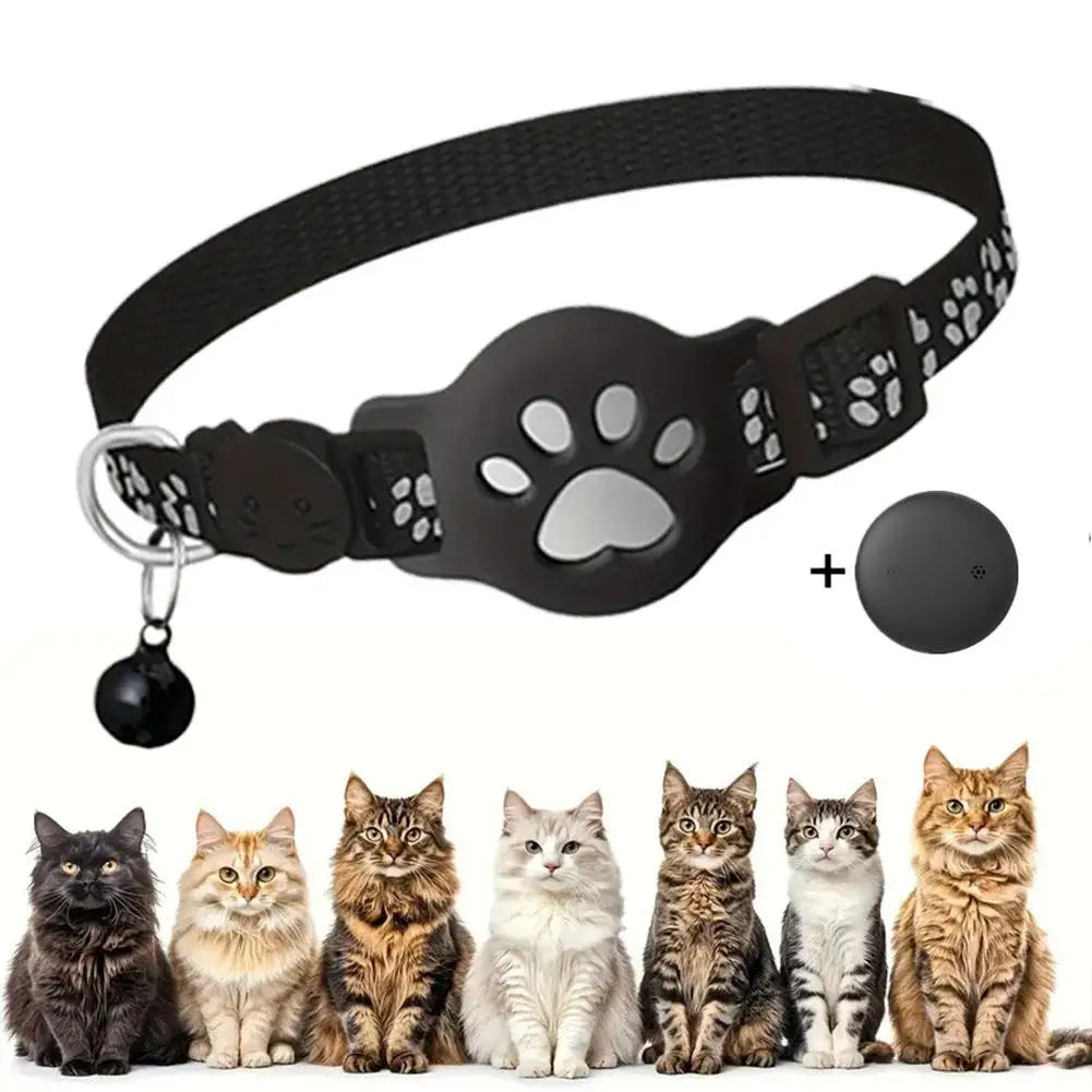 Mini GPS Cat & Dog Tracker Collar | Real-Time Anti-Lost Tracking | Waterproof | Reflective Safety Strip
