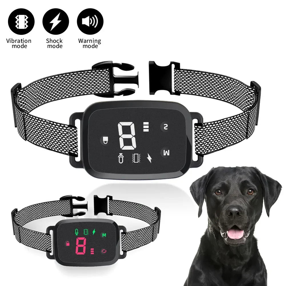 Smart Automatic Anti Bark Collar for Dogs | HD Digital Display | IP67 Waterproof | Rechargeable