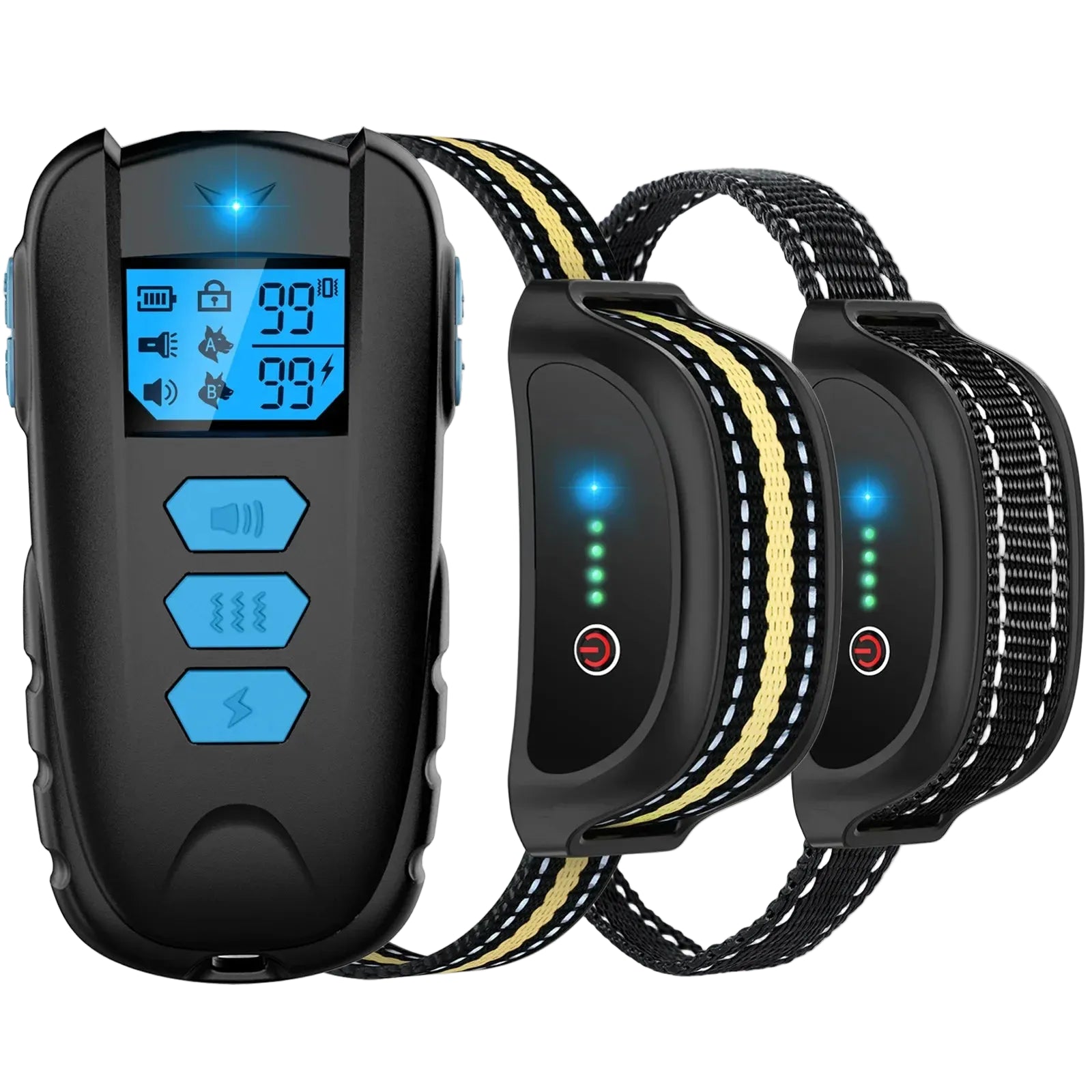 Electric Dog Training Collar | LCD Remote | 1650 FT Range | Shock Vibration Beep | All Size Dogs