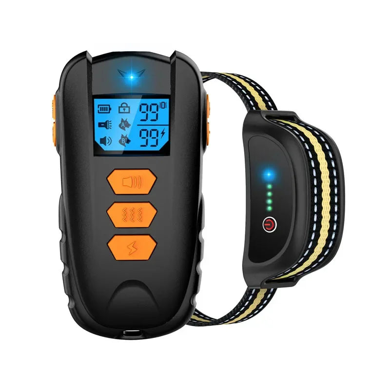Electric Dog Training Collar | LCD Remote | 1650 FT Range | Shock Vibration Beep | All Size Dogs