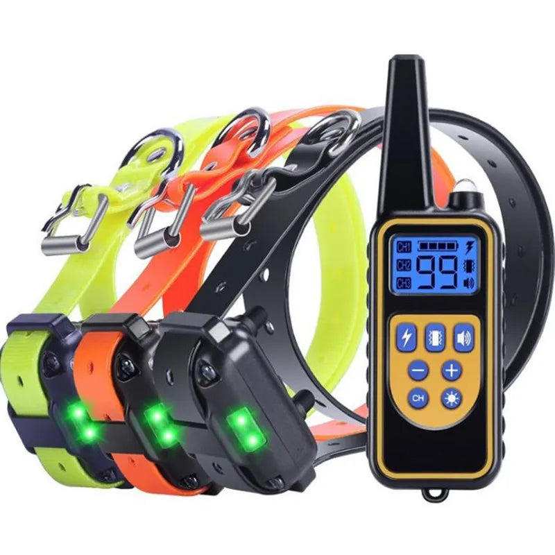 Electric Dog Training Collar | 2600 FT Remote | Shock Vibration Beep | 0-99 Levels | Waterproof | Multi-Dog