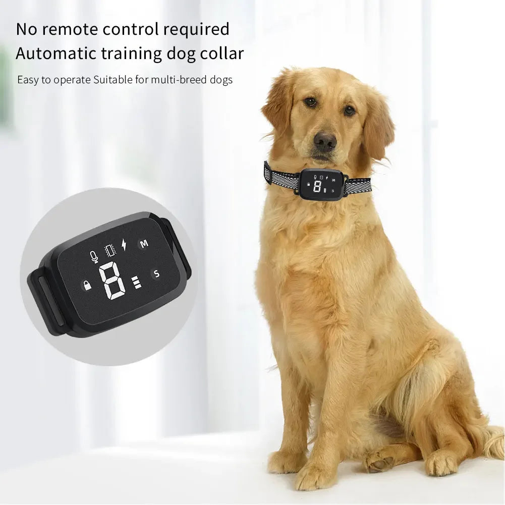 Smart Automatic Anti Bark Collar for Dogs | HD Digital Display | IP67 Waterproof | Rechargeable
