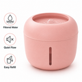 Pink pet life water fountain closeup – dog cat drinking dispenser